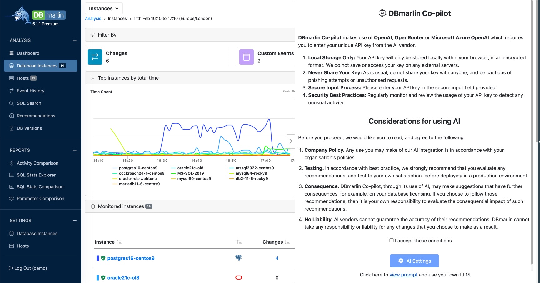 Accept the terms and enter API key.