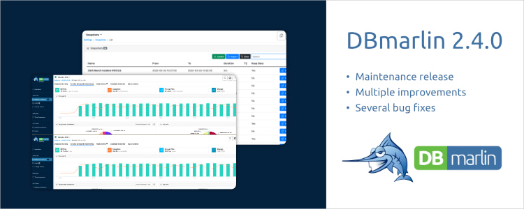 DBmarlin 2.4 released - with multiple improvements