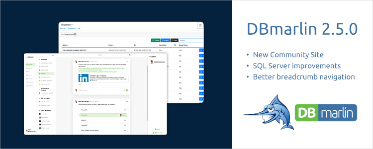 DBmarlin 2.5 released - with new community site
