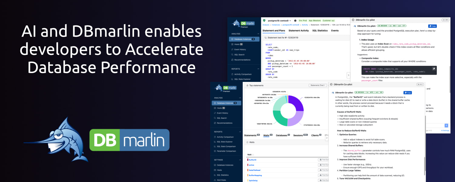 AI and DBmarlin enables developers to Accelerate Database Performance