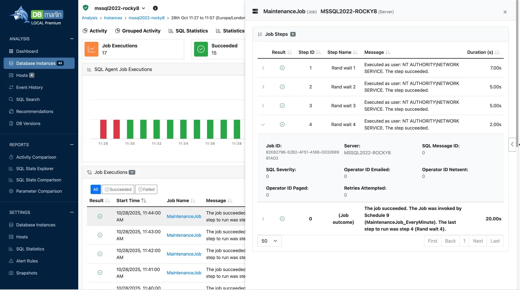 SQL Agent Job Details
