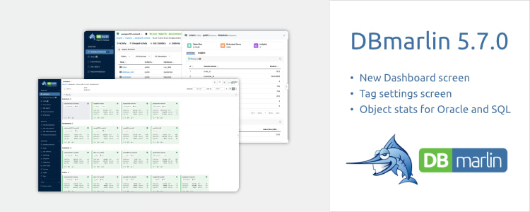 DBmarlin 5.7.0 now available with new dashboard